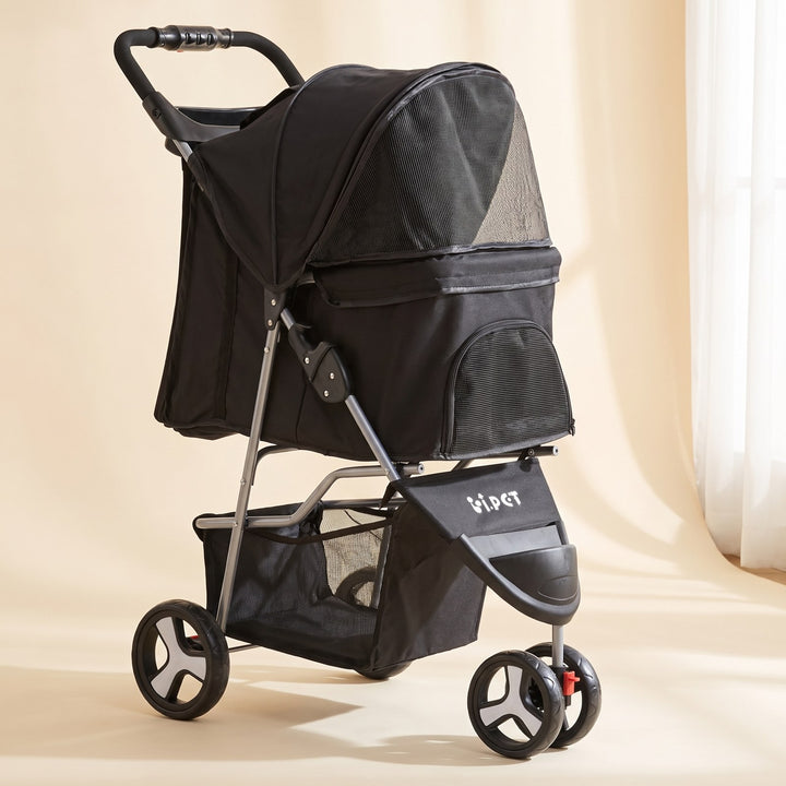 Three-Wheel Pet Stroller — watch Thirty-Minute Walk. Zero Steps.
