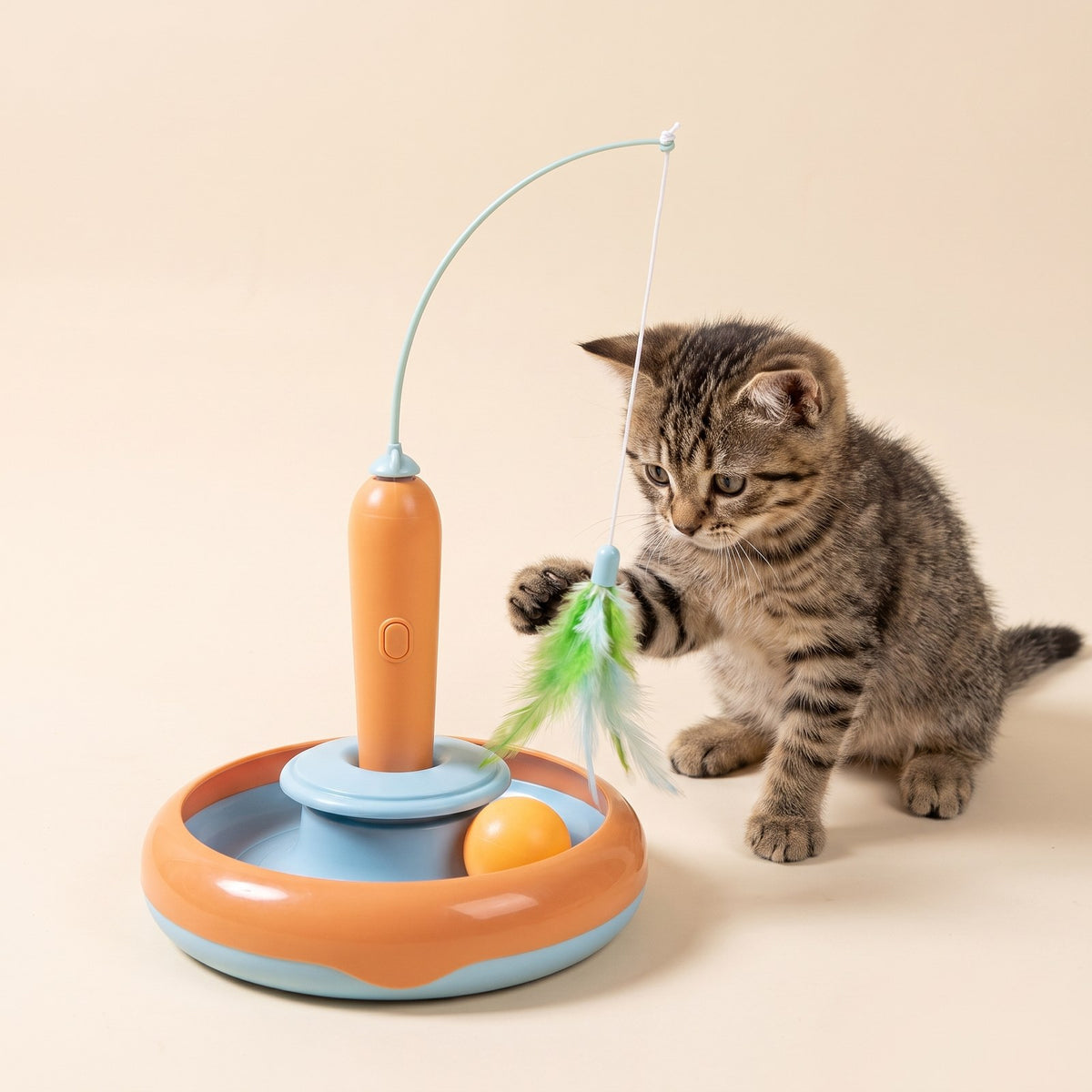 Cat Turntable Feather Toy – Puppy Love Australia photo 2