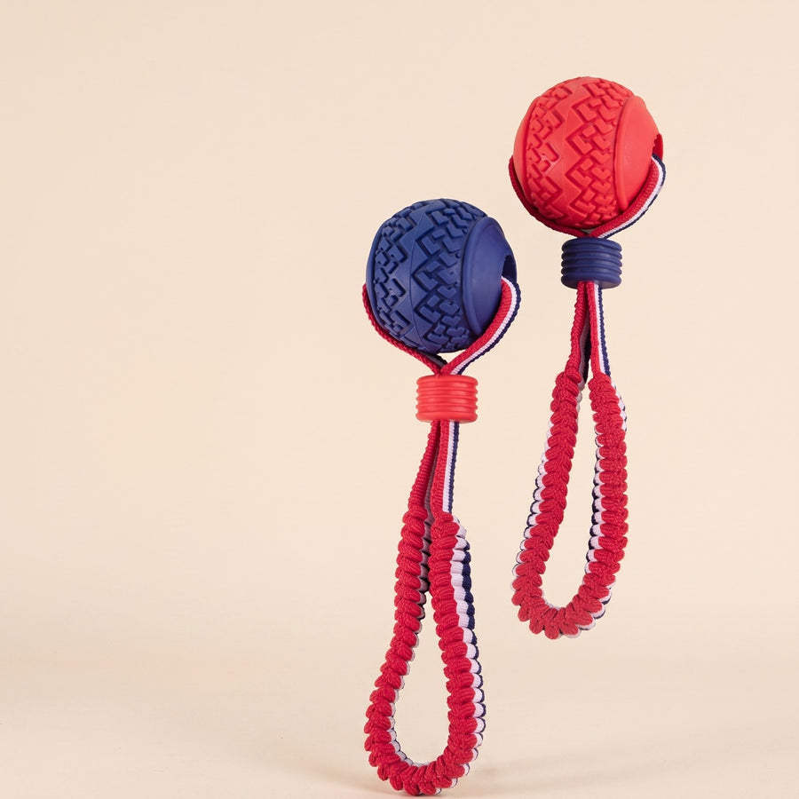 Teether Ball On Rope – Puppy Love Australia