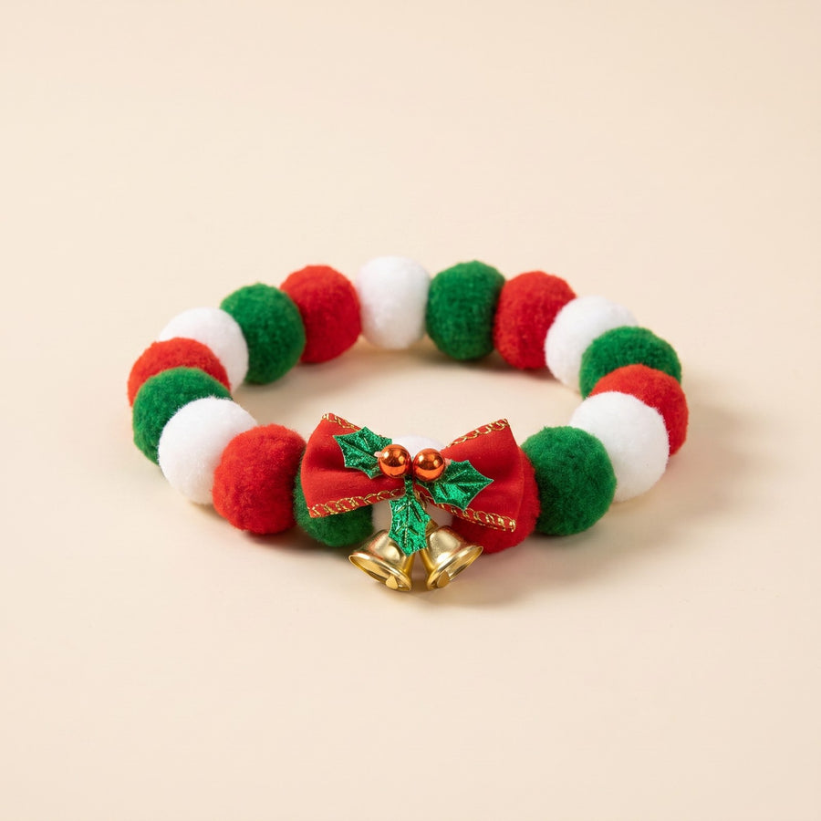 Festive Pom Collar – Puppy Love Australia